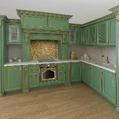 Кухня из массива дуба в классическом стиле "Виктория 4"